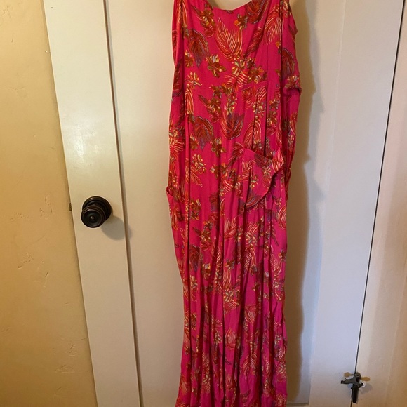 Free people super fun magenta jumpsuit! - Picture 5 of 5